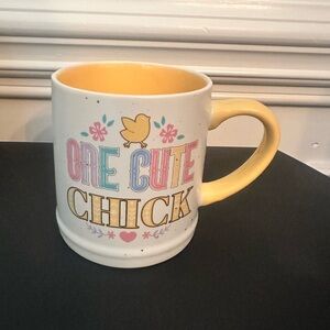 Charming Yellow 'One Cute Chick' Mug